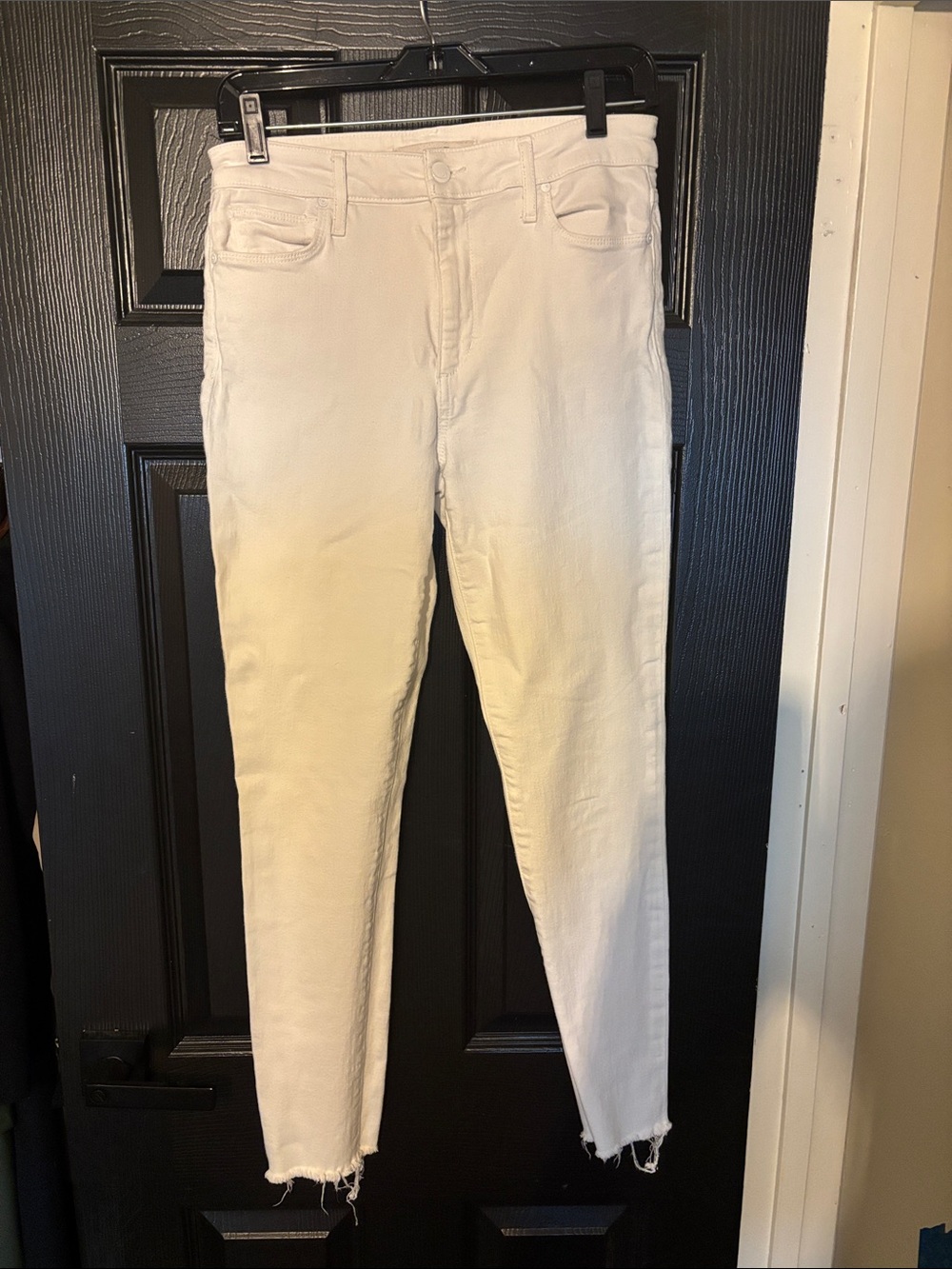 Joe's Jeans Off-White High-Rise Skinny Jeans